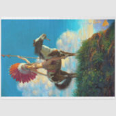  ontkoppeling van textielpaarden met een bijtende  tissuepapier (Voorkant)