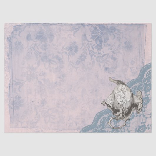 ontkoppeling van theepot en kant tissuepapier (Voorkant)