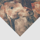 Ontkoppeling van Thoroughbred Horses Tissuepapier (Detail)