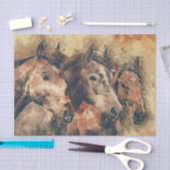 Ontkoppeling van Thoroughbred Horses Tissuepapier (Craft)