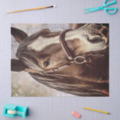 Ontkoppeling van trekpaarden tissuepapier (Craft)