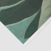 Ontkoppeling van tropische bloemen aan paradijsvog tissuepapier (Detail)