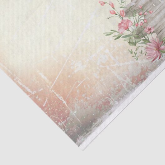 Ontkoppeling van tuinbloem tissuepapier (Detail)