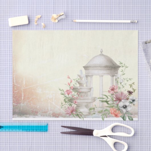 Ontkoppeling van tuinbloem tissuepapier (Craft)