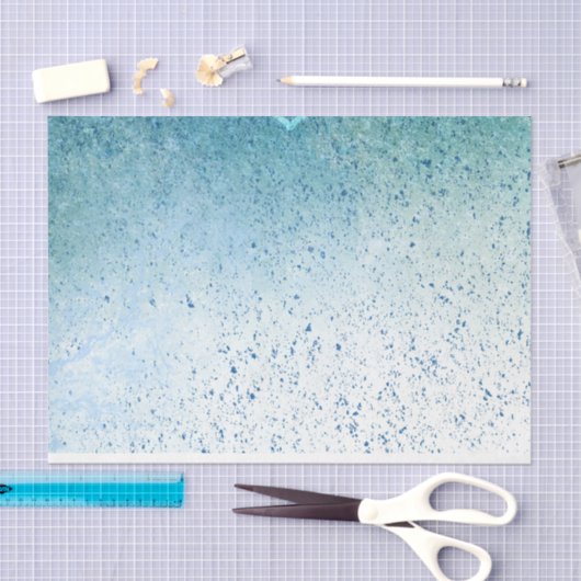 Ontkoppeling van Turquoise Splatter Tissuepapier (Craft)