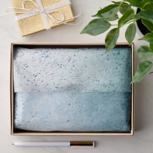 Ontkoppeling van Turquoise Splatter Tissuepapier (Geschenk)