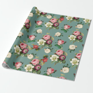 ontkoppeling van Victoriaans bloemen - paardenhui Cadeaupapier