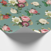  ontkoppeling van Victoriaans bloemen - paardenhui Cadeaupapier (Hoek)