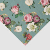  ontkoppeling van Victoriaans bloemen - paardenhui Tissuepapier (Detail)