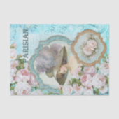  ontkoppeling van Victoriaans Rozen Tissuepapier (Voorkant)