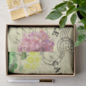 Ontkoppeling van vlinderbloemigen Frans Briefkaart Tissuepapier (Geschenk)