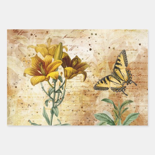 ontkoppeling van vlinderbloemigen inpakpapier vel (Voorkant 2)