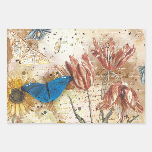 ontkoppeling van vlinderbloemigen inpakpapier vel (Voorkant)