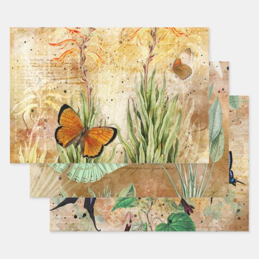  ontkoppeling van vlinderbloemigen inpakpapier vel (Set)