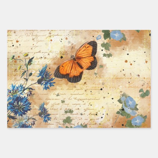 ontkoppeling van vlinderbloemigen inpakpapier vel (Voorkant 3)