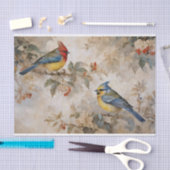 Ontkoppeling van vogels en takken tissuepapier (Craft)