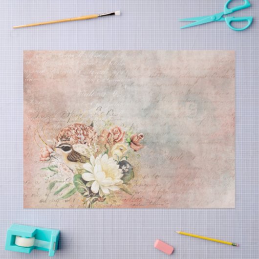 ontkoppeling van  vogelsoorten tissuepapier (Craft)