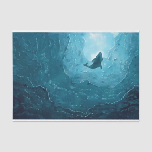 Ontkoppeling van walvisonderzeese walvisvaart tissuepapier (Voorkant)