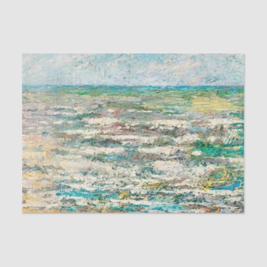 Ontkoppeling van weefselpapier en multicolor blauw tissuepapier (Voorkant)