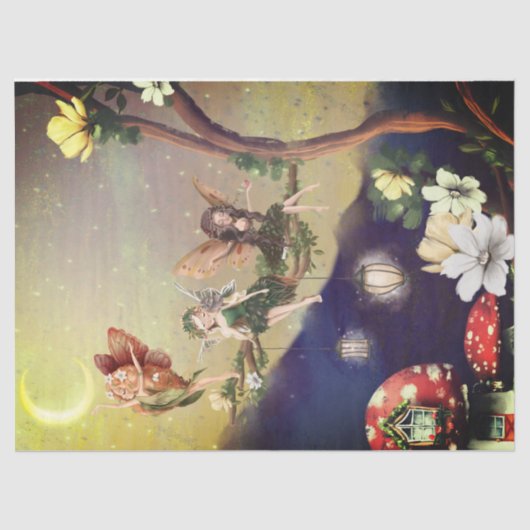 Ontkoppeling van Wild Fairies Art Tissuepapier (Voorkant)