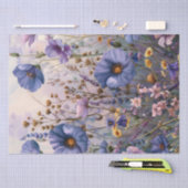 Ontkoppeling van wilde bloemen tissuepapier (Craft)