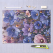 Ontkoppeling van wilde bloemen tissuepapier (Craft)