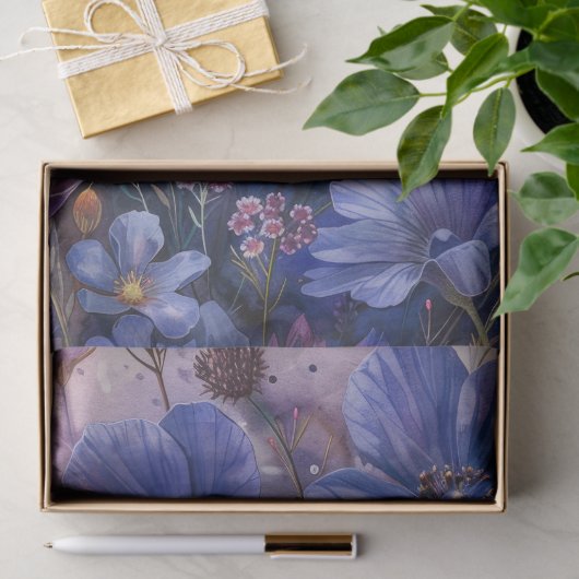 Ontkoppeling van wilde bloemen tissuepapier (Geschenk)