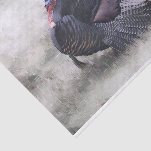 Ontkoppeling van wilde kalkoenen tissuepapier (Detail)