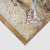 Ontkoppeling van wilde paarden tissuepapier (Detail)