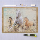 Ontkoppeling van wilde paarden tissuepapier (Craft)