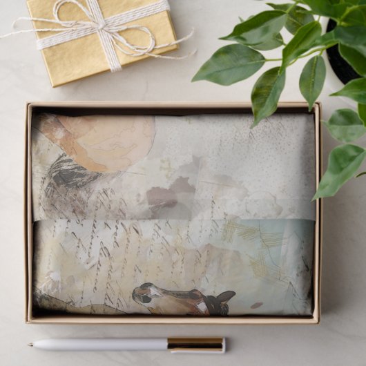 Ontkoppeling van wilde paarden tissuepapier (Geschenk)