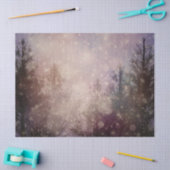 Ontkoppeling van winterpijnbomen tissuepapier (Craft)