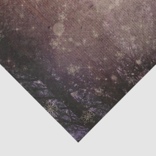 Ontkoppeling van winterpijnbomen tissuepapier (Detail)