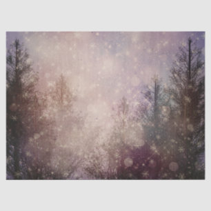 Ontkoppeling van winterpijnbomen tissuepapier