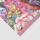 Ontkoppeling van zachte roze rozen en bloemen tissuepapier (Detail)