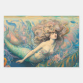 Ontkoppeling van  zeemeermin inpakpapier vel (Voorkant 3)