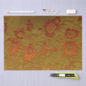 Ontkoppeling van zonnebloem Oranje goudkunst Tissuepapier (Craft)