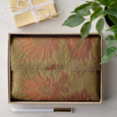 Ontkoppeling van zonnebloem Oranje goudkunst Tissuepapier (Geschenk)