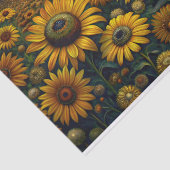 ontkoppeling van zonnebloemvelden tissuepapier (Detail)