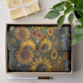 ontkoppeling van zonnebloemvelden tissuepapier (Geschenk)