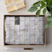 Ontkoppeling van zwart en wit marmer tissuepapier (Geschenk)