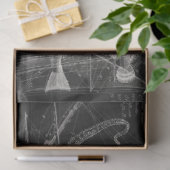 ontkoppeling van zwarte en witte Oceaan Tissuepapier (Geschenk)