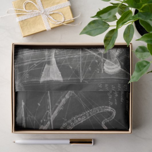 ontkoppeling van zwarte en witte Oceaan Tissuepapier (Geschenk)