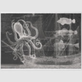 ontkoppeling van zwarte en witte Oceaan Tissuepapier (Voorkant)