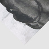 Ontkoppeling van zwarte Friesian Horse Tissuepapier (Detail)