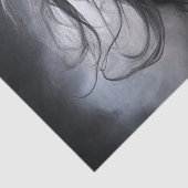 Ontkoppeling van zwarte Friesian Horse Tissuepapier (Detail)