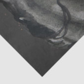Ontkoppeling van zwarte Friesian Horse Tissuepapier (Detail)