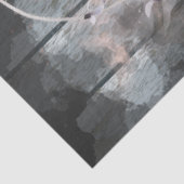 Ontkoppeling van zwarte Friesian Horse Tissuepapier (Detail)