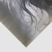 Ontkoppeling van zwarte Friesian Horse Tissuepapier (Detail)