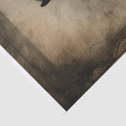 Ontkoppeling van zwarte paarden tissuepapier (Detail)